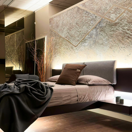 Parete decorata ambiente relax